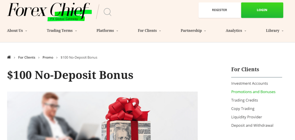 ForexChief No-Deposit Bonus