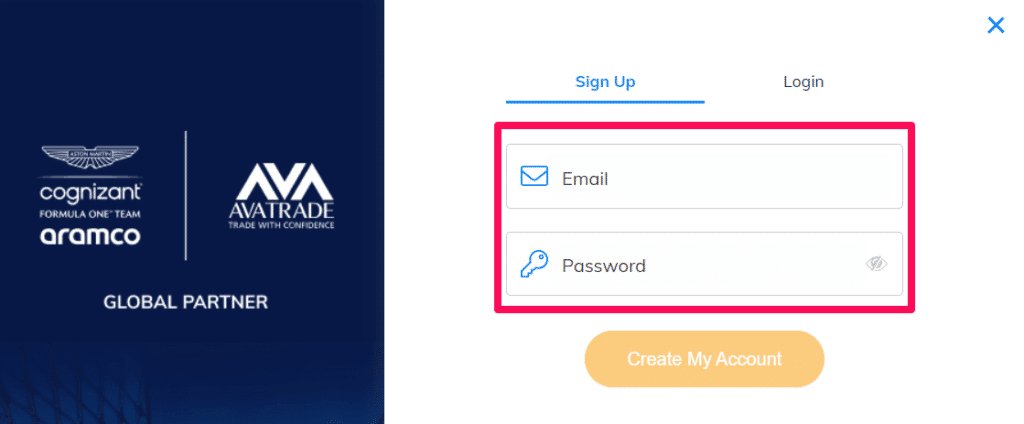 How to open an AvaTrade Account - A Step-by-Step Guide Step 2