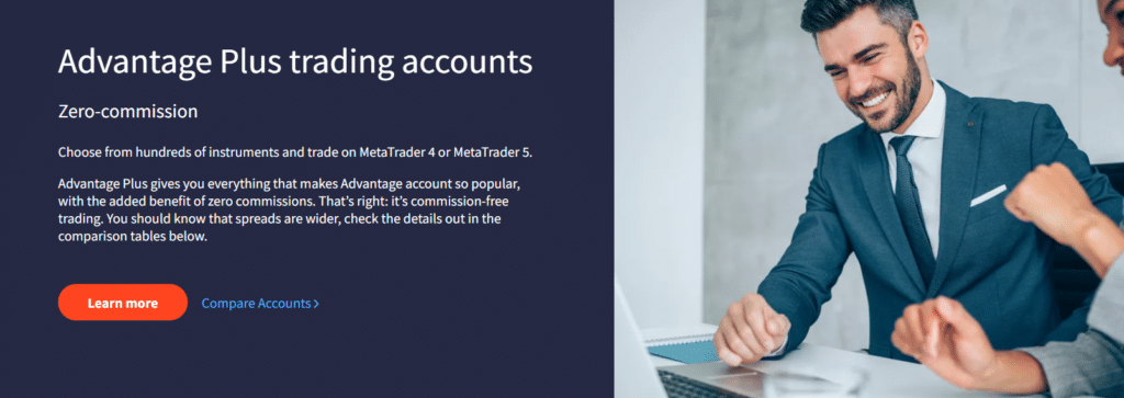 FXTM Account Types and Features Advantage Plus Account 