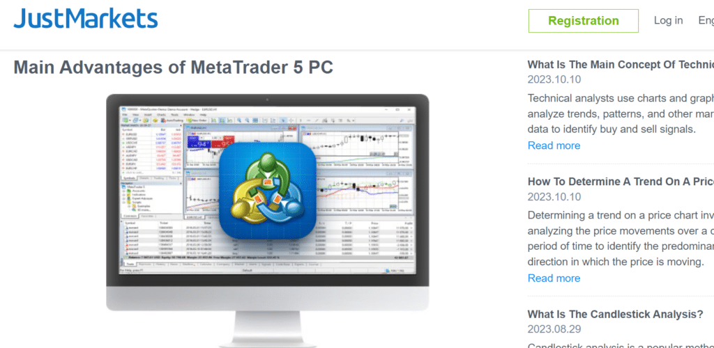 JustMarkets Trading Platforms MetaTrader 5 