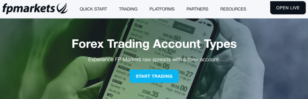 FP Markets Account Types 