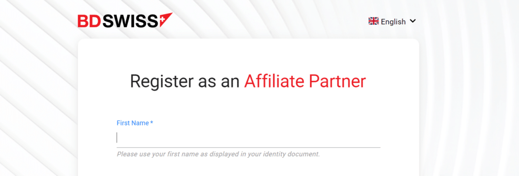 How to open an Affiliate Account Step 4