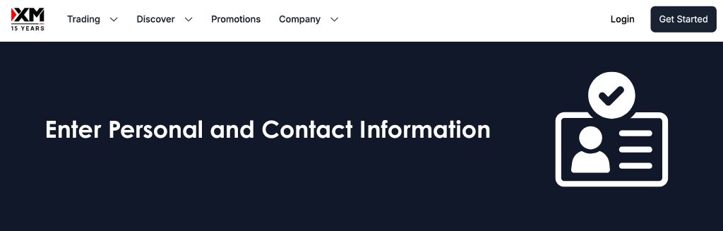 XM Review how to open account step 2