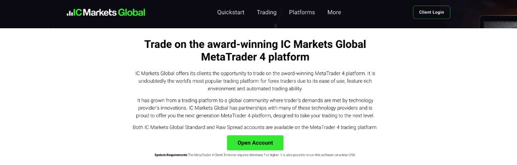 IC Markets MetaTrader 4