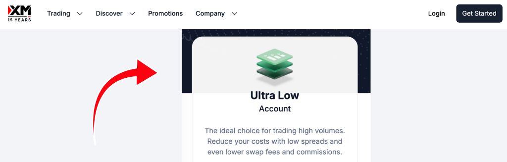 XM review Ultra Low Account