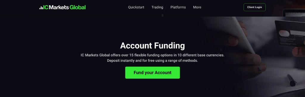How to Deposit Funds to IC Markets