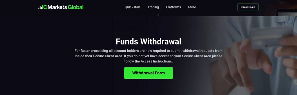 How to Withdraw Funds with IC Markets