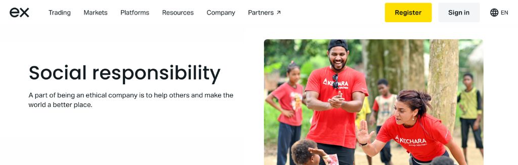Exness CSR Initiatives