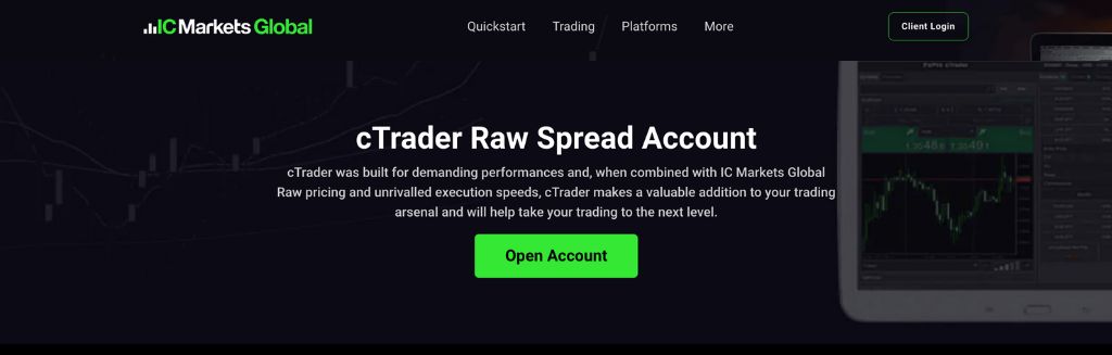 IC Markets Raw Spread Account (cTrader)