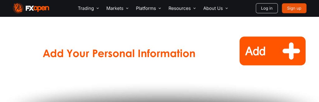 FXOpen Review How to open account step 3