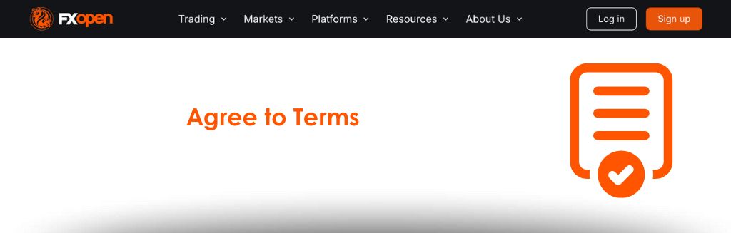 FXOpen Review How to open account step 5