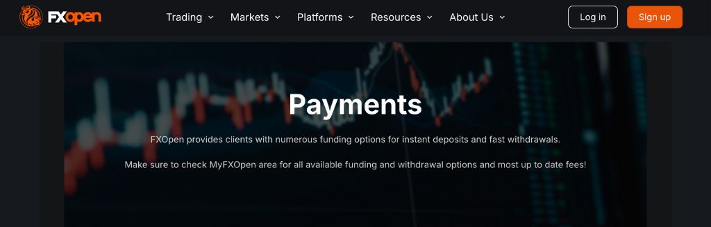 FXOpen Deposit and Withdrawals
