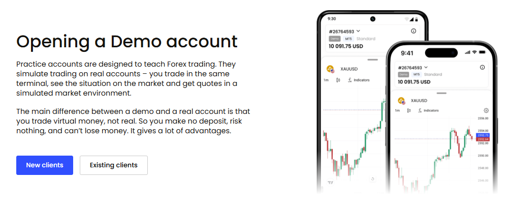 JustMarkets Demo Account