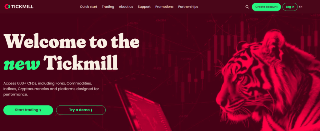 Tickmill Account Opening Process step 1 Tickmill Account Opening Process step 1