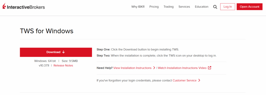 Trader Workstation (TWS)